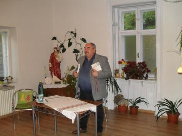 Szomolai Tibor rimaszombati író a Fáklyavivő és Szomolai Tibor rimaszombati író a Fáklyavivő és